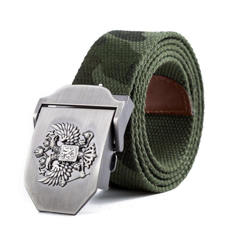 Unisex Belt Emblem Canvas Tactical High Quality Military Design