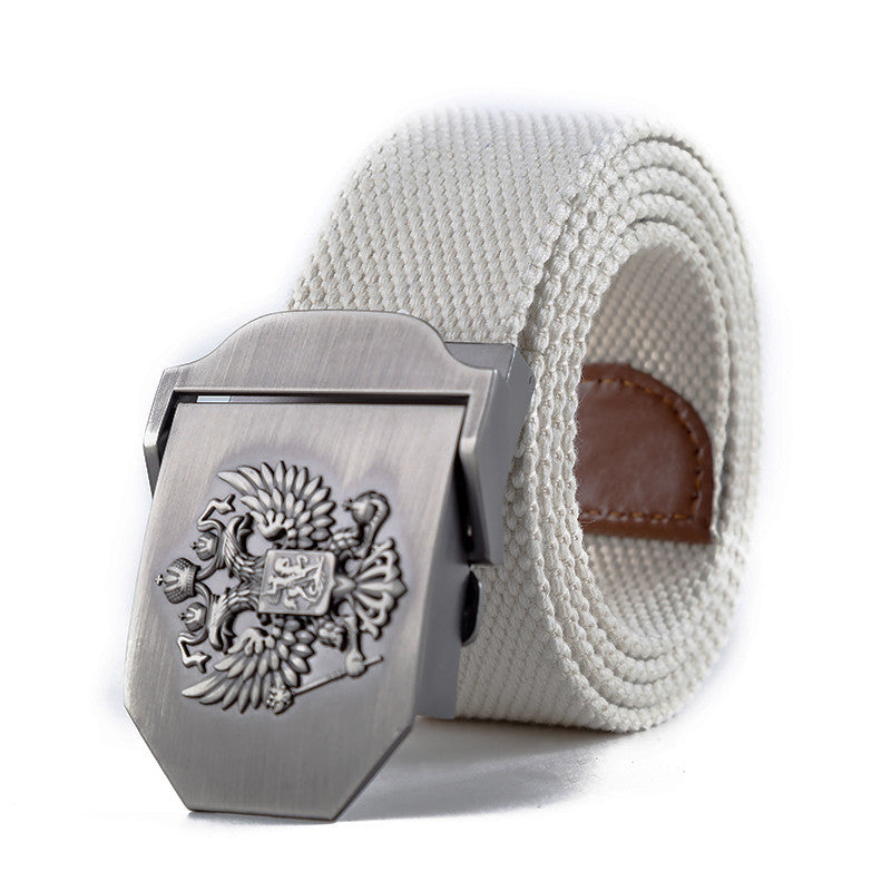 Unisex Belt Emblem Canvas Tactical High Quality Military Design