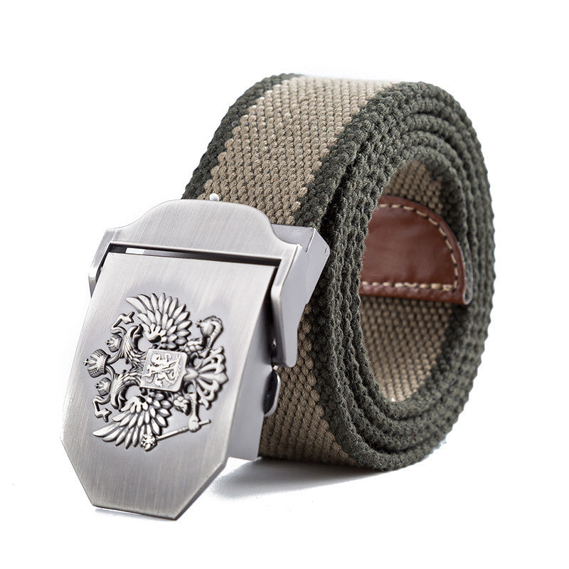 Unisex Belt Emblem Canvas Tactical High Quality Military Design