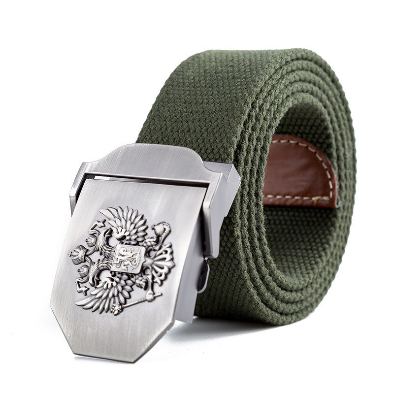 Unisex Belt Emblem Canvas Tactical High Quality Military Design