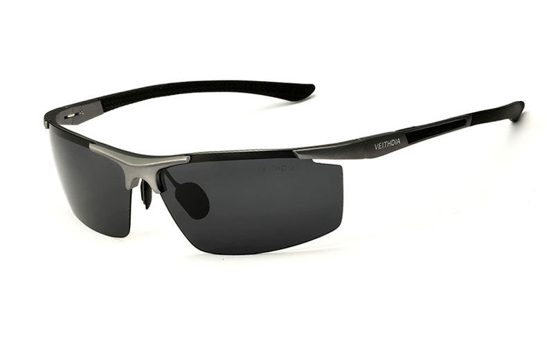 Aluminum Magnesium Polarized Coating Mirror Sunglasses For Men