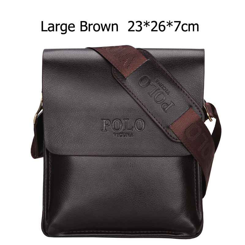 Brand Leather Messenger Crossbody Bag For Men bc