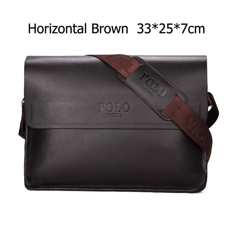 Brand Leather Messenger Crossbody Bag For Men bc