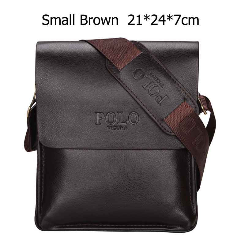 Brand Leather Messenger Crossbody Bag For Men bc