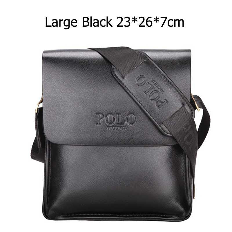 Brand Leather Messenger Crossbody Bag For Men bc