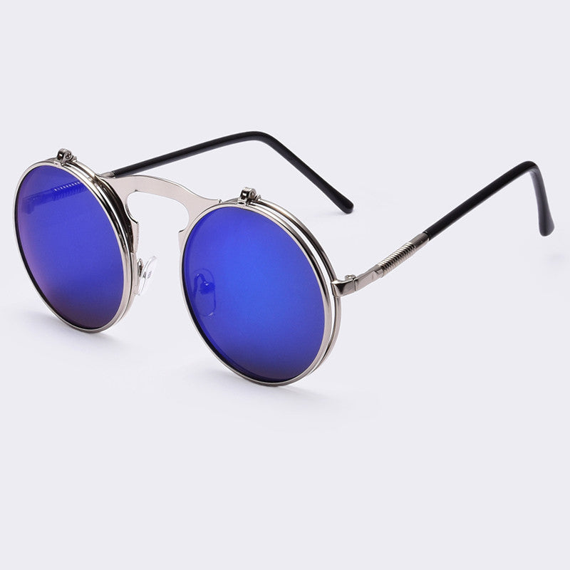 Vintage Round Design Steampunk Sunglasses Unisex