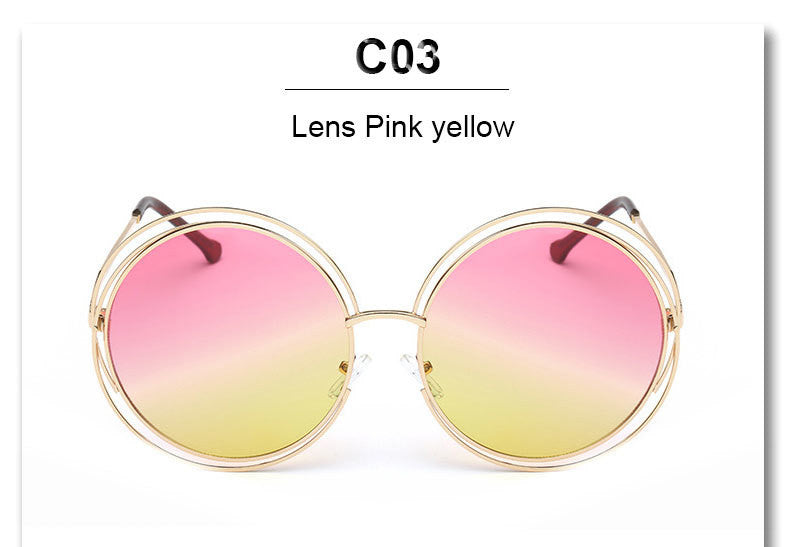 Vintage Round Mirror Design Sunglasses For Women