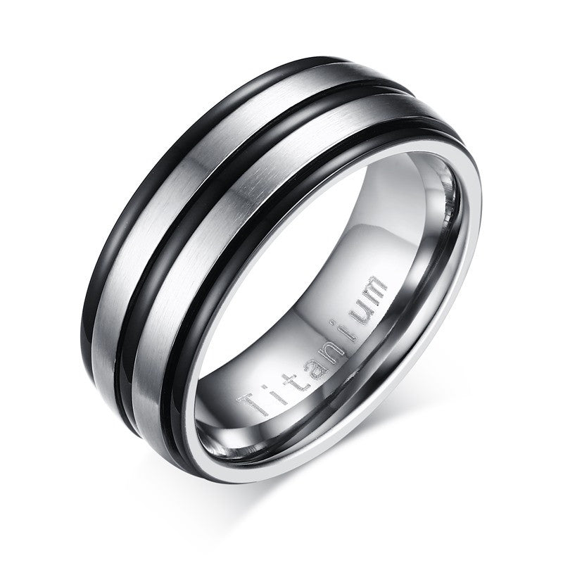 100% Titanium Carbide Men's Jewelry Wedding Bands
