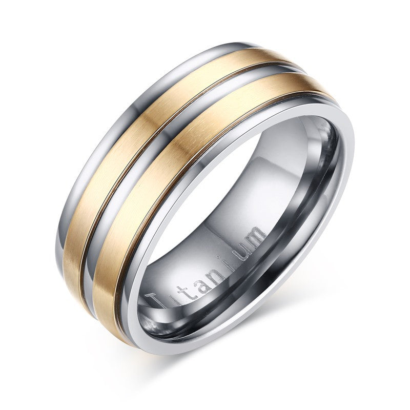 100% Titanium Carbide Men's Jewelry Wedding Bands
