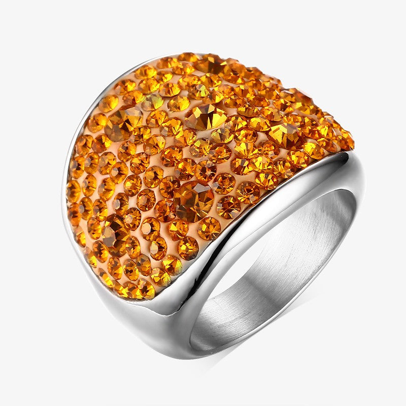 Crystal Multicolor Rings For Women