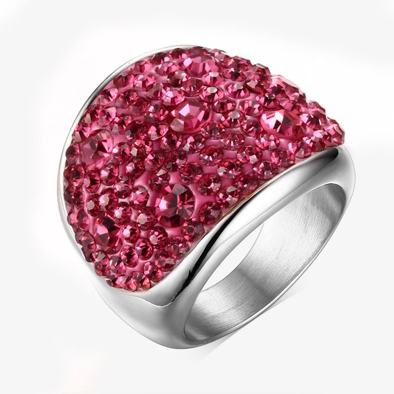 Crystal Multicolor Rings For Women
