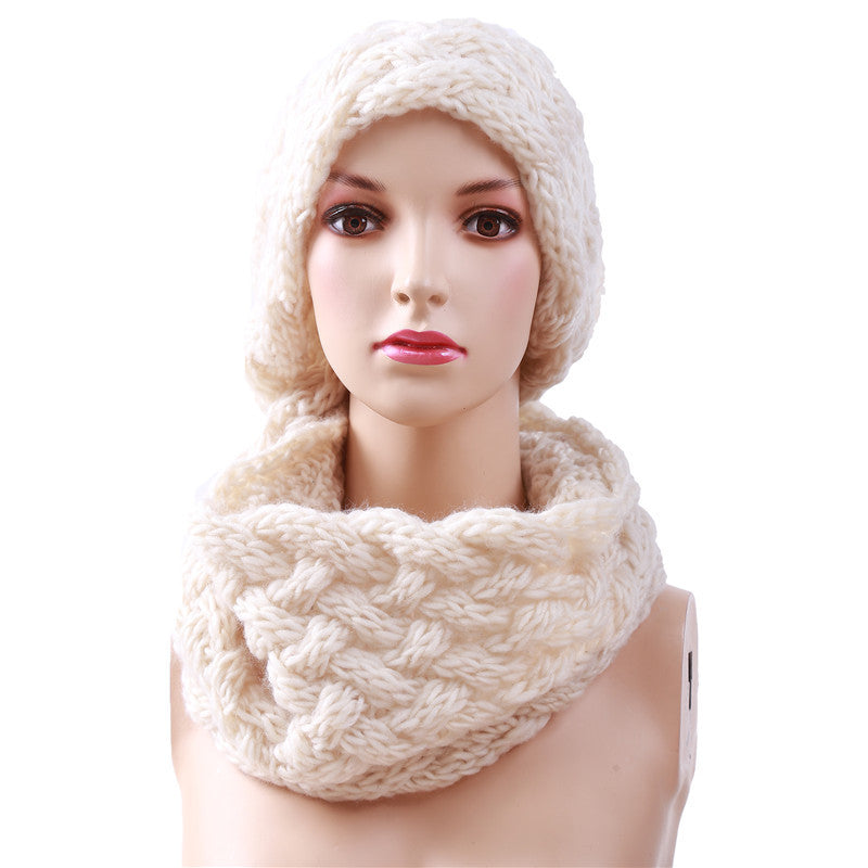 Knitted Warm Neck Circle Winter Scarves for Women