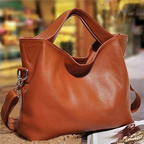 Genuine Leather Large Tote High Quality Women's bws Handbags