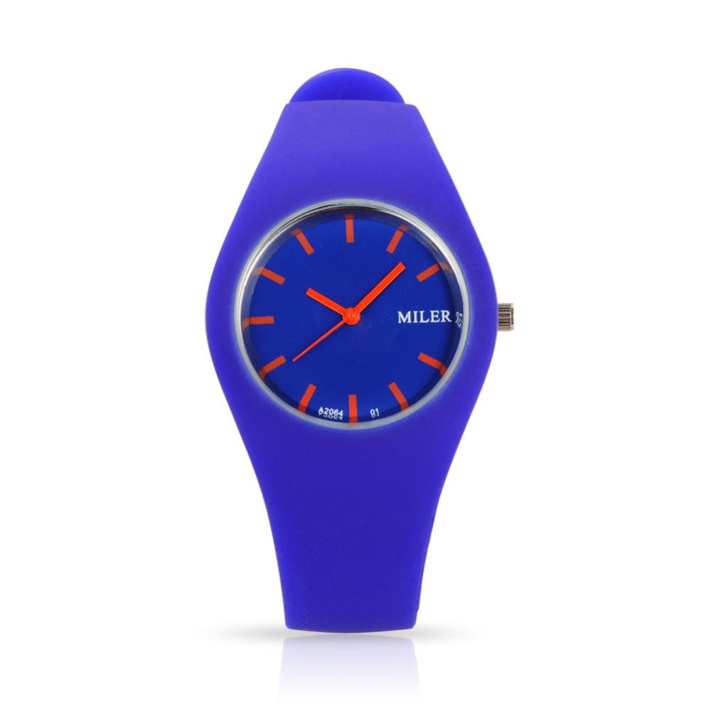 Silicone Band Sport Colorful Quartz Watches ww-b