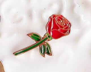Cartoon Cat Kitty Cocktail Wine Rose Flower Hand Cute Metal Brooch Pins