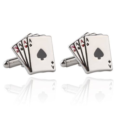 Vintage 4A Poker High Quality Cufflinks For Men