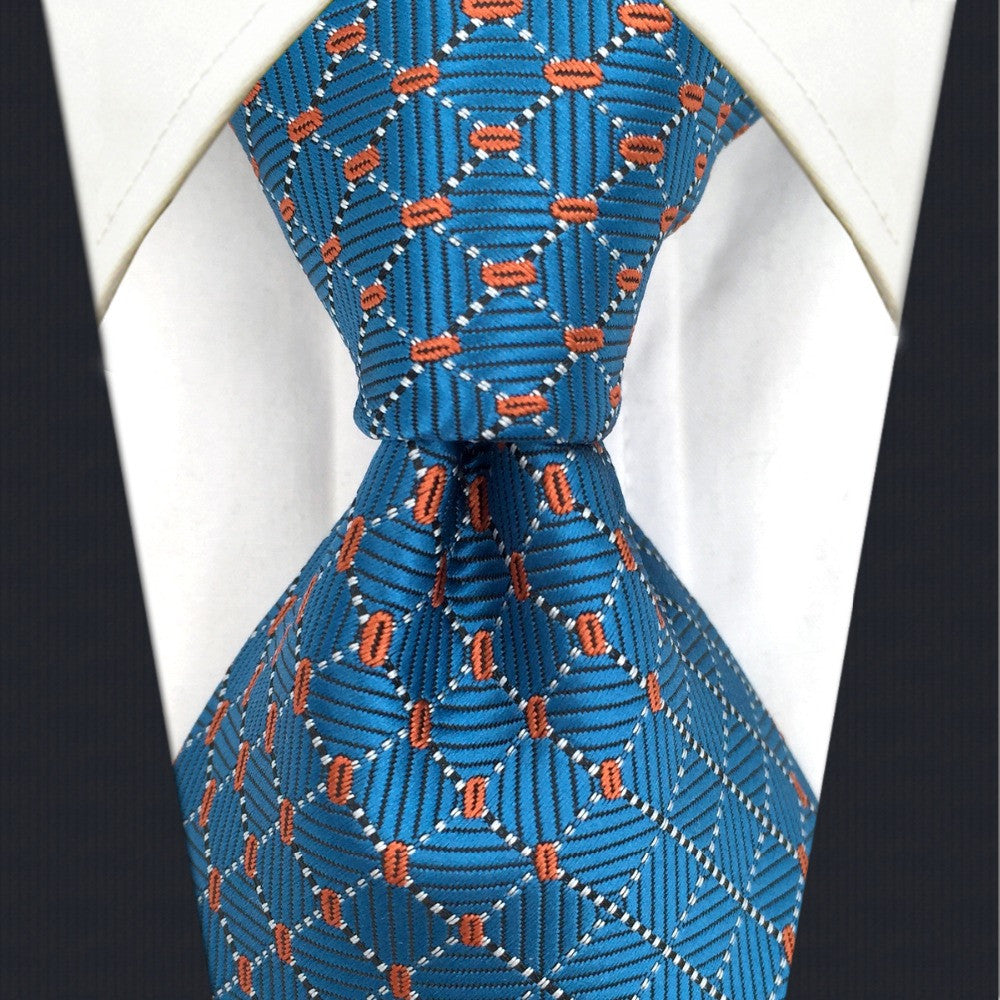 Blue Silk Ties for Men in Standard & Extra Long Size