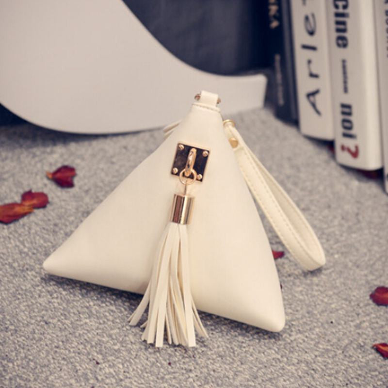 Mini Tassel Clutch Leather Designer Purse