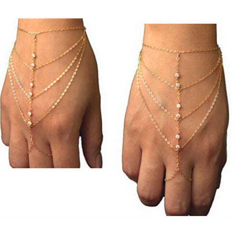 Ring Chain Bracelets Body Jewelry