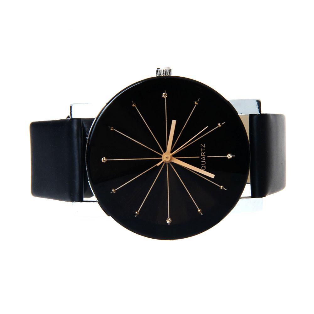 Rhinestone Braided Leather Watch ww-d