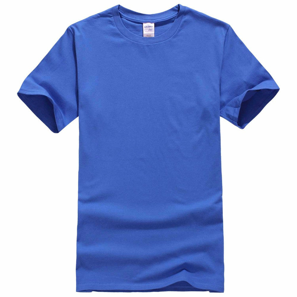 Solid Color 100% Cotton Men's T-shirts