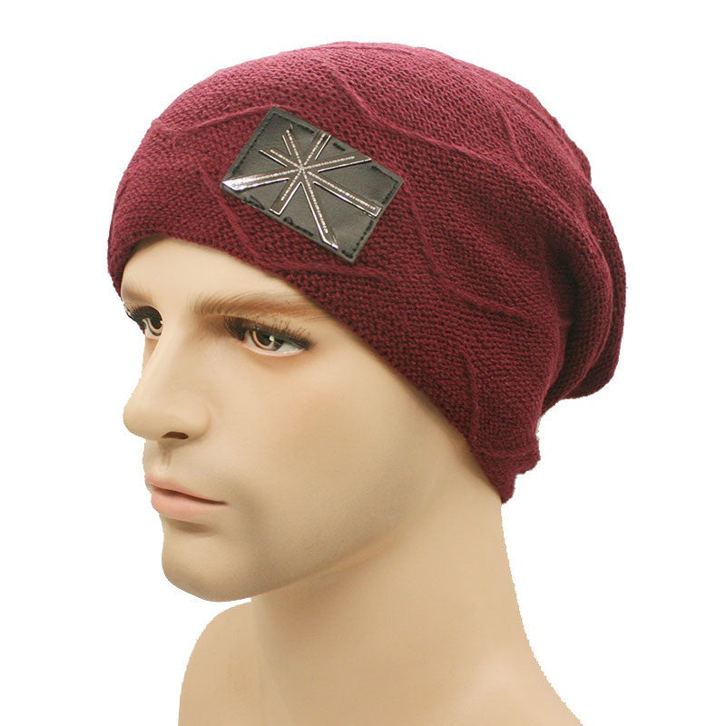 Winter Warm Metal Wool Knitted Caps & Unisex Hats