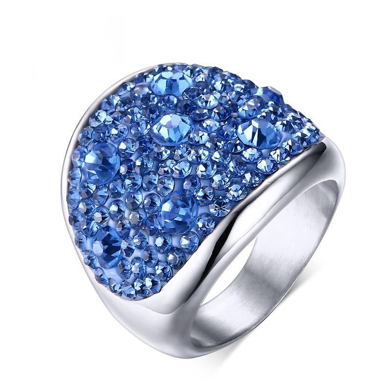 Crystal Multicolor Rings For Women