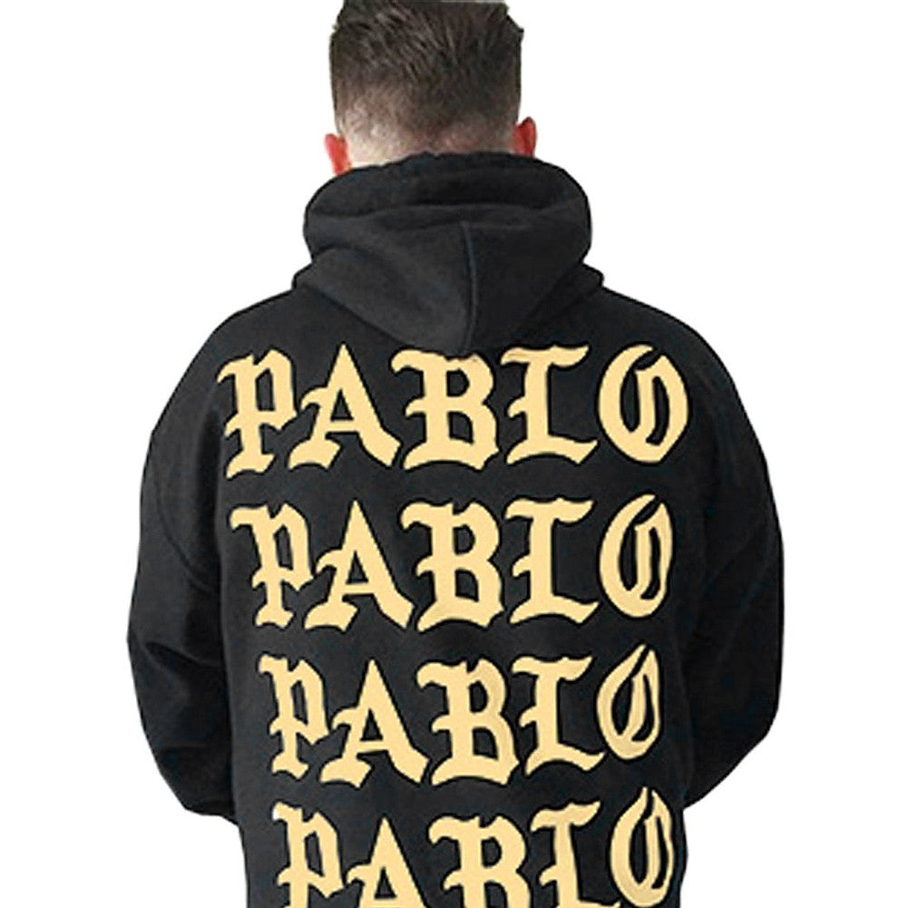 New PABLO Printed Hoodie Fleece Sweatshirts for Men