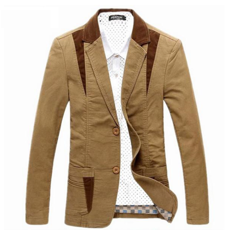Cotton Leisure Jacket Casual Blazer For Men