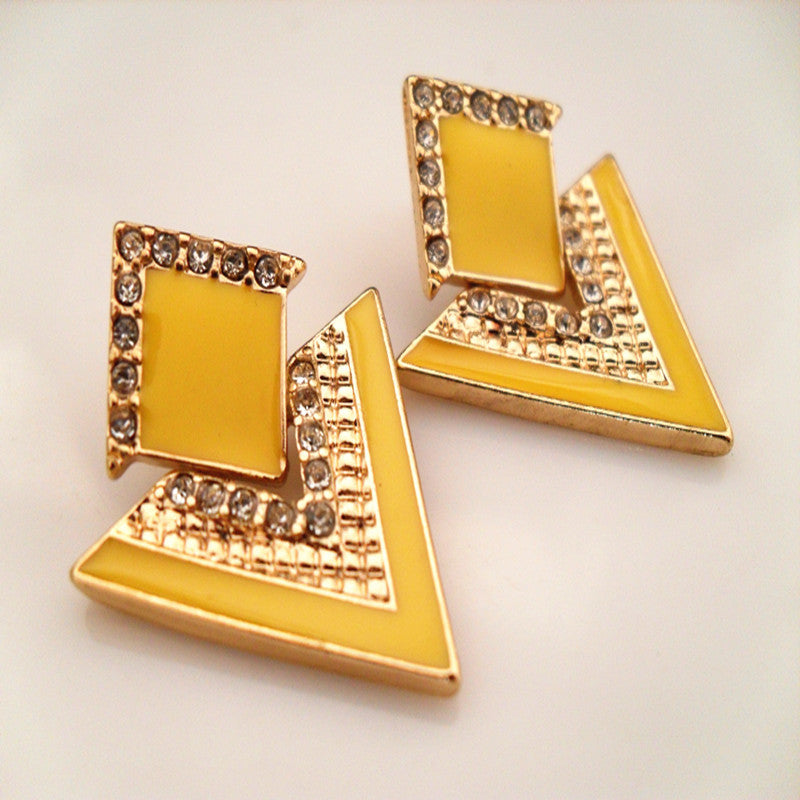Cute Gold Pokemon Acrylic Earrings
