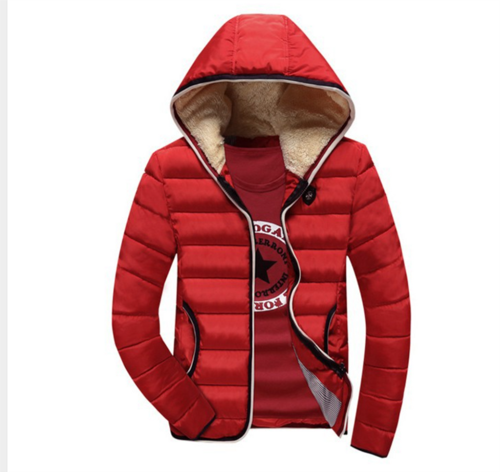 Warm Cotton Casual Hooded Winter Jacket For Men
