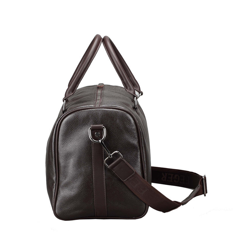 Genuine Leather Large Capacity Travel Bags Waterproof Weekend Duffle Luggage