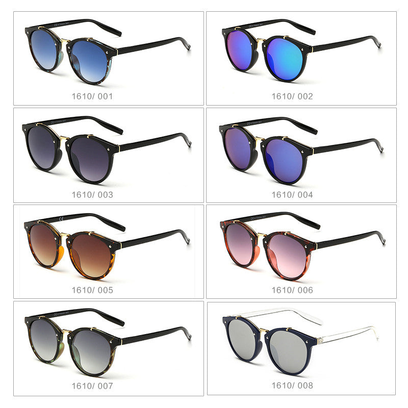 Vintage High Quality Round Sunglasses For Women