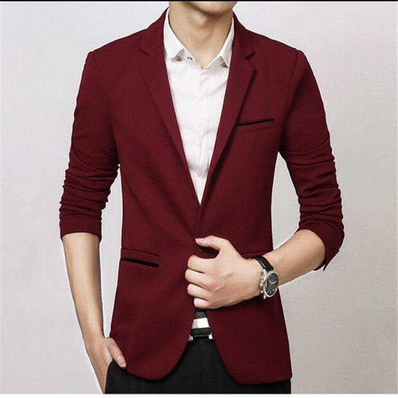 Casual Masculine Corduroy Thick Coat Blazer For Men