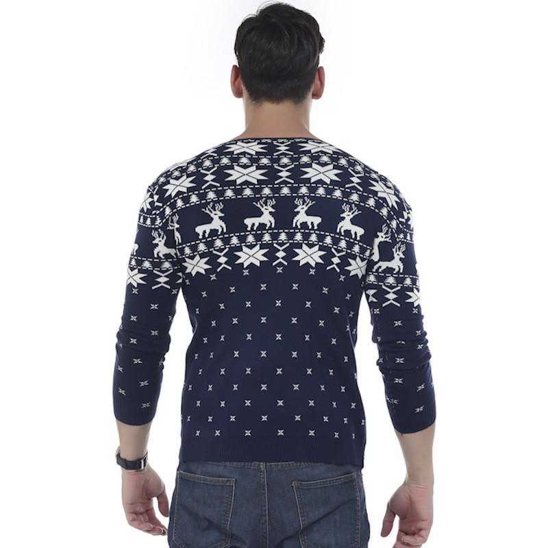 Chrimas Fashion Animal Print Sweater For Men
