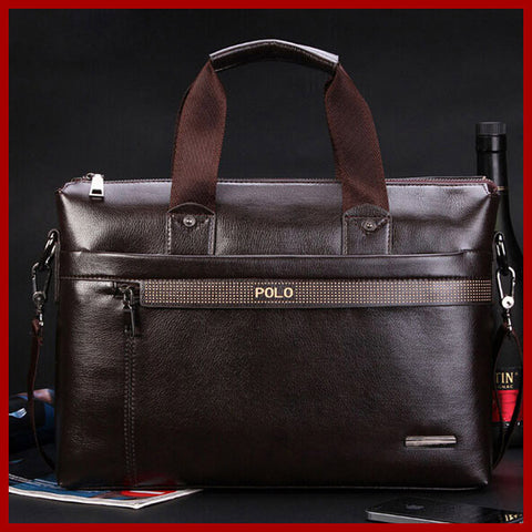 Genuine Leather POLO bws Bags And Briefcase For Men