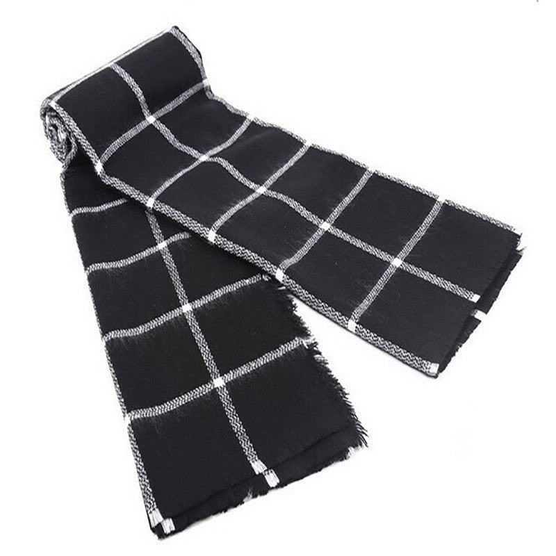 Plaid warm winter scarves shawls