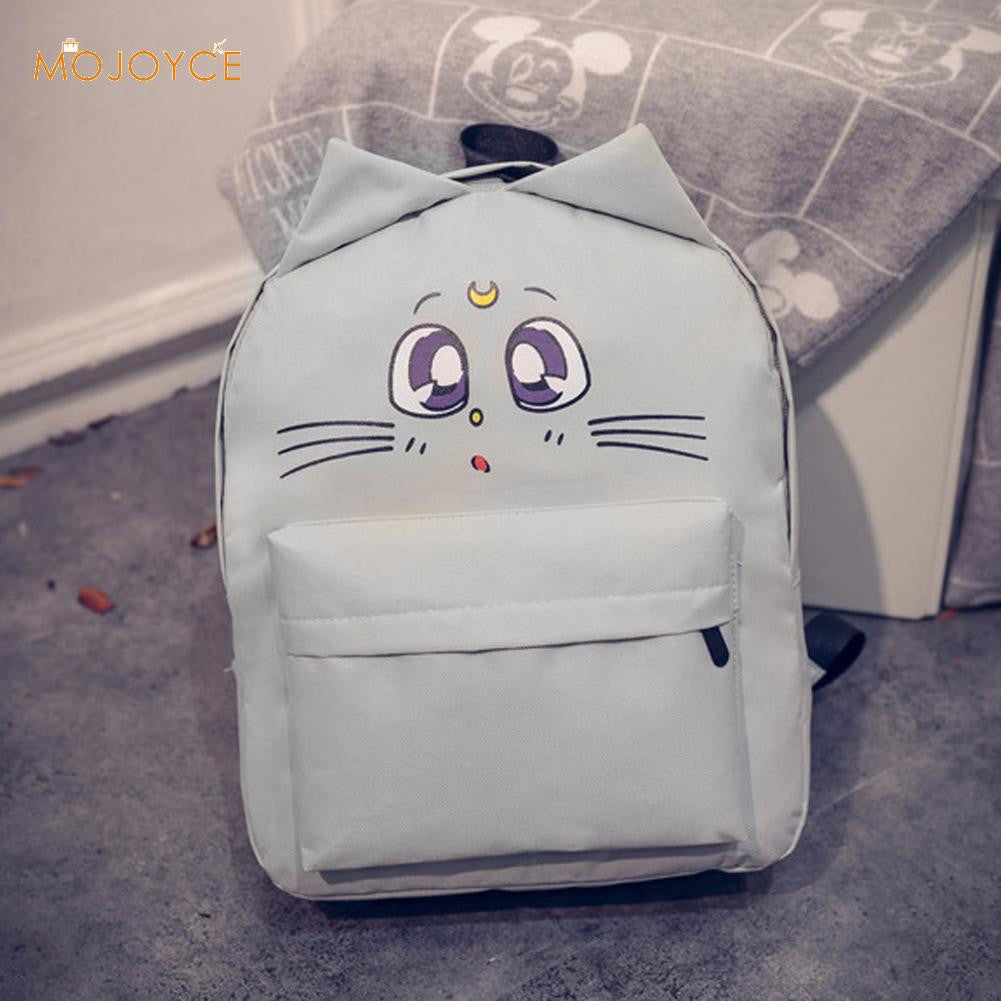 Cute Cat Printing Backpacks for Teenage Girl bwb