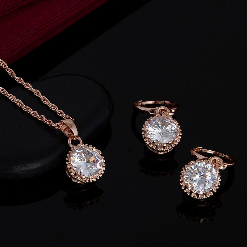 New Gold Plated Stylish Necklaces Earrings Jewelry Sets