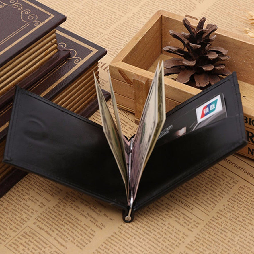 Hot Sale Men's Wallet Solid Thin Money Clip