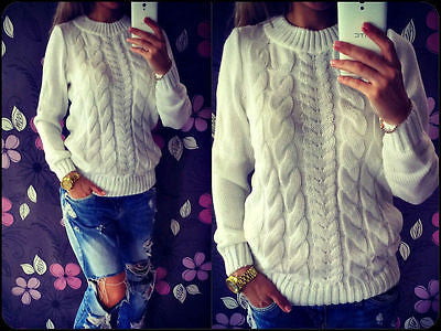 Loose Knitted Outwear Casual w-Sweater