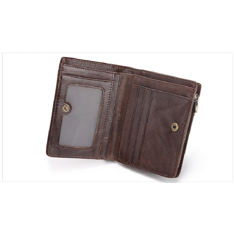 Genuine Leather Wallets for Men Vintage Design