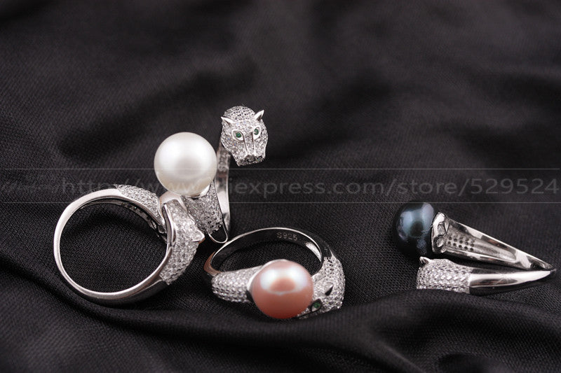 Freshwater Pearl Panther Ring Jewelry Of Top Quality WR-