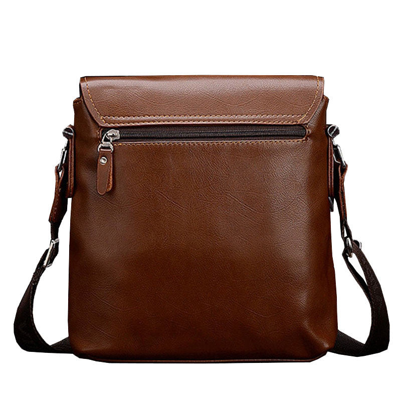 Leather Crossbody Messenger Bag For Men bc