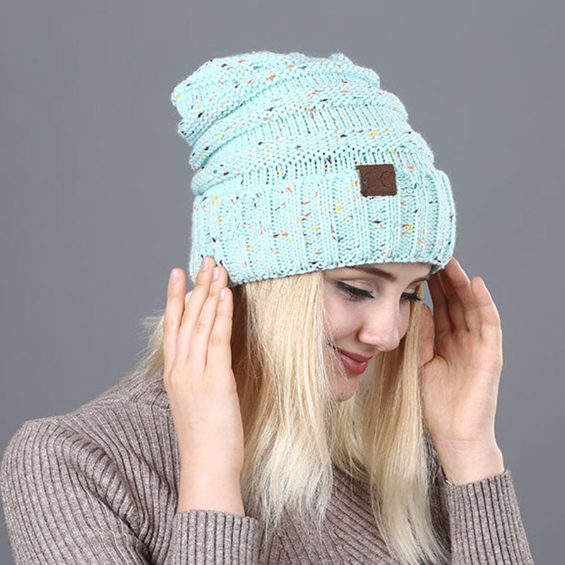 Blended Winter Hats For Women Knitted Skullies