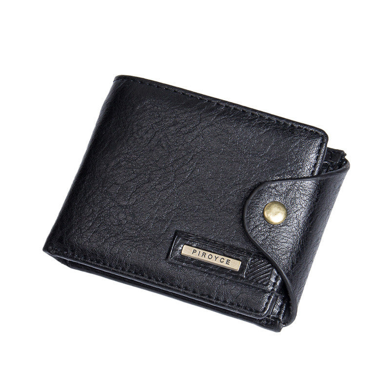 Small Wallet For Men Multifunction Purse With Coin Pocket Zipper