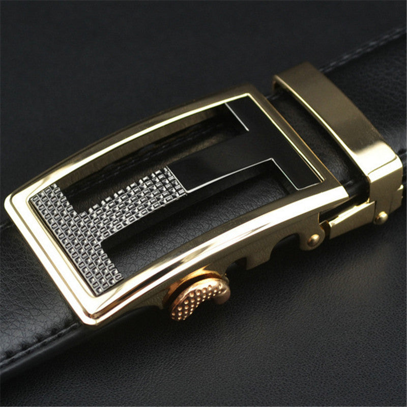 Luxury Leather Belt For Men Automatic Buckle