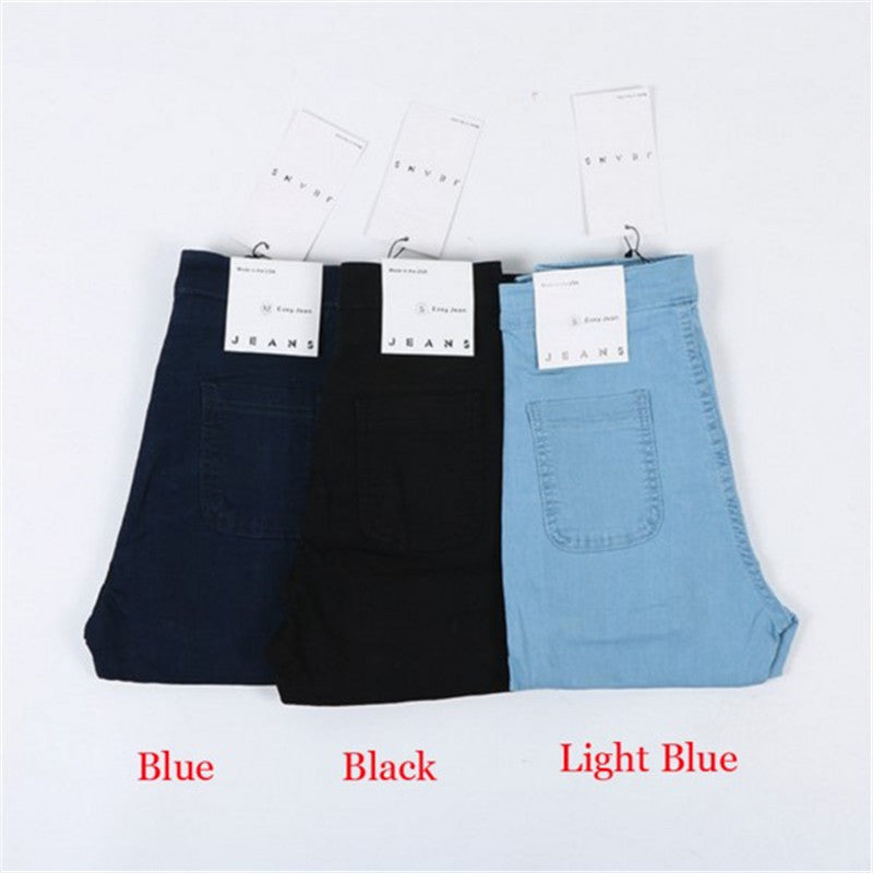 High Waist Skinny Stretch Denim Jeans for Woman