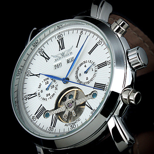 Auto Tourbillon Mechanical Full Calendar Mens Watches wm-m