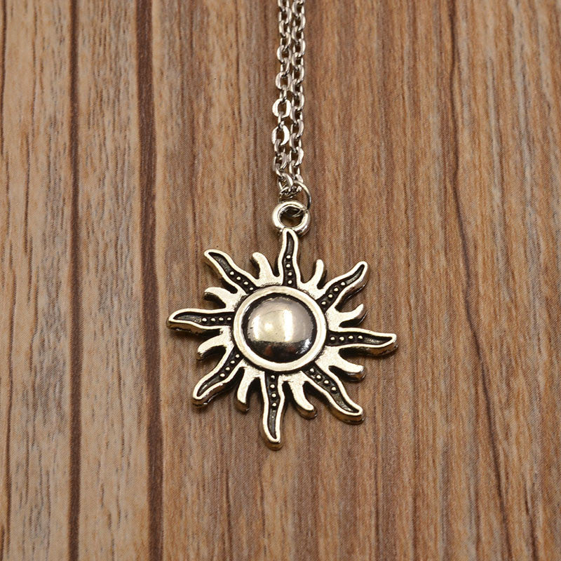 Antique Moon Sun Mixed Design Pendant Necklaces 19 Designs